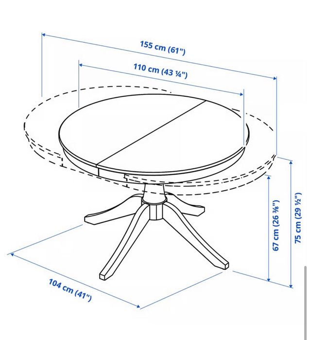 Stół okrągły Ikea