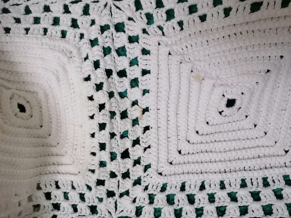 Colcha antiga de renda