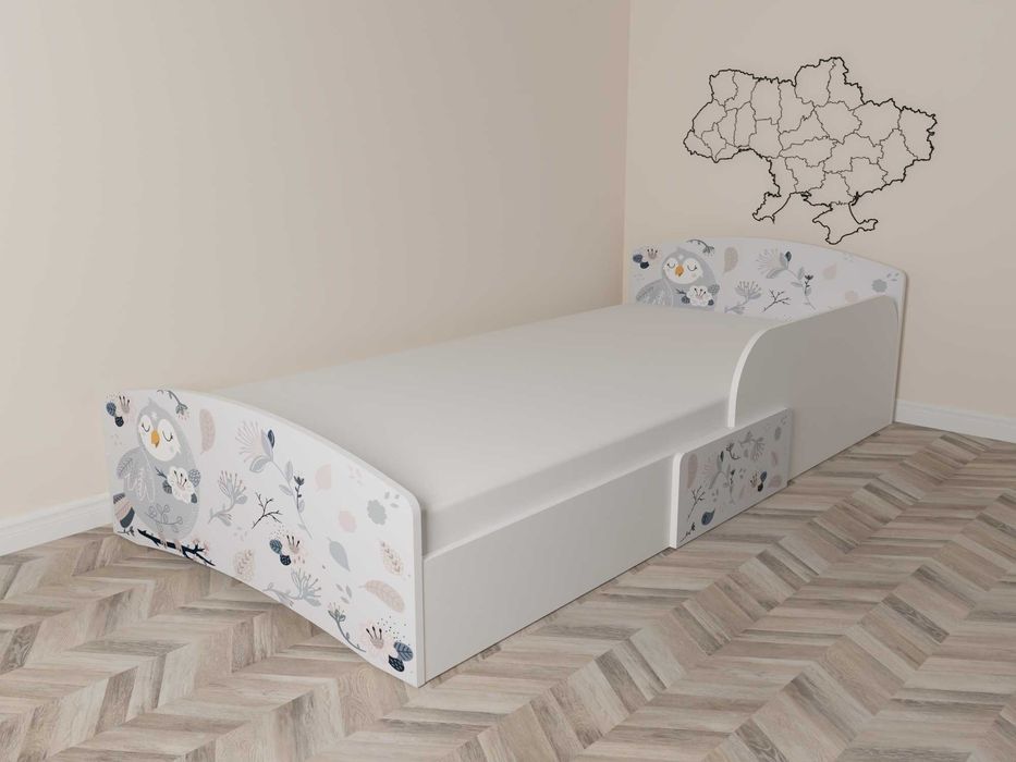 Дитяче ліжко з бортиком (140х70, 160х80, 190х90) / детская кровать