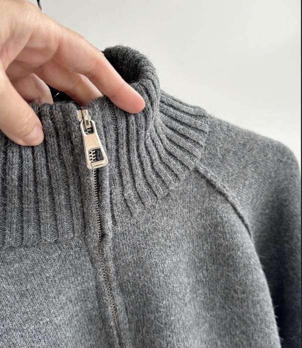 В'язаний жіночий кардиган на блискавці, тепла жіноча кофта на змейке