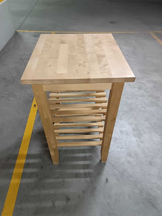 IKEA BEKVÄM – Carro de Cozinha em Madeira – Muito Bom Estado