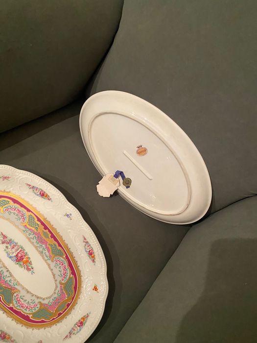 Par de travessas Limoges ainda com selo