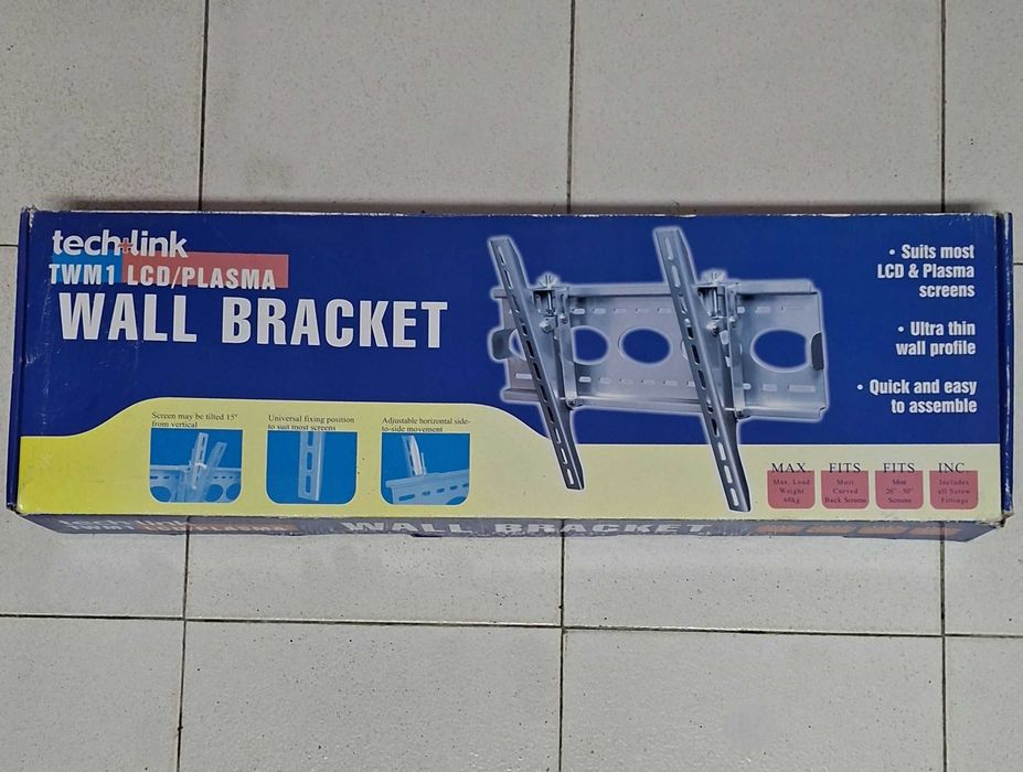 Suporte de parede Techlink para TV grande, muito robusto, de qualidade