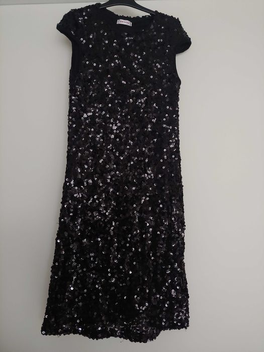 Sukienka czarna cekiny orsay