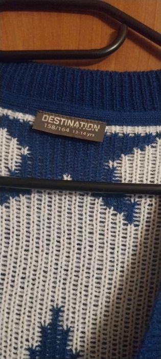 Sprzedam granatowy sweter zapinany na guziki dla dziewczynki