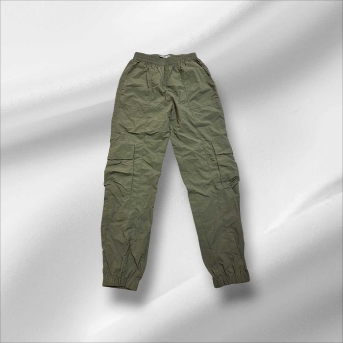 Spodnie ortalion bojówki Khaki America Today S kieszenie
