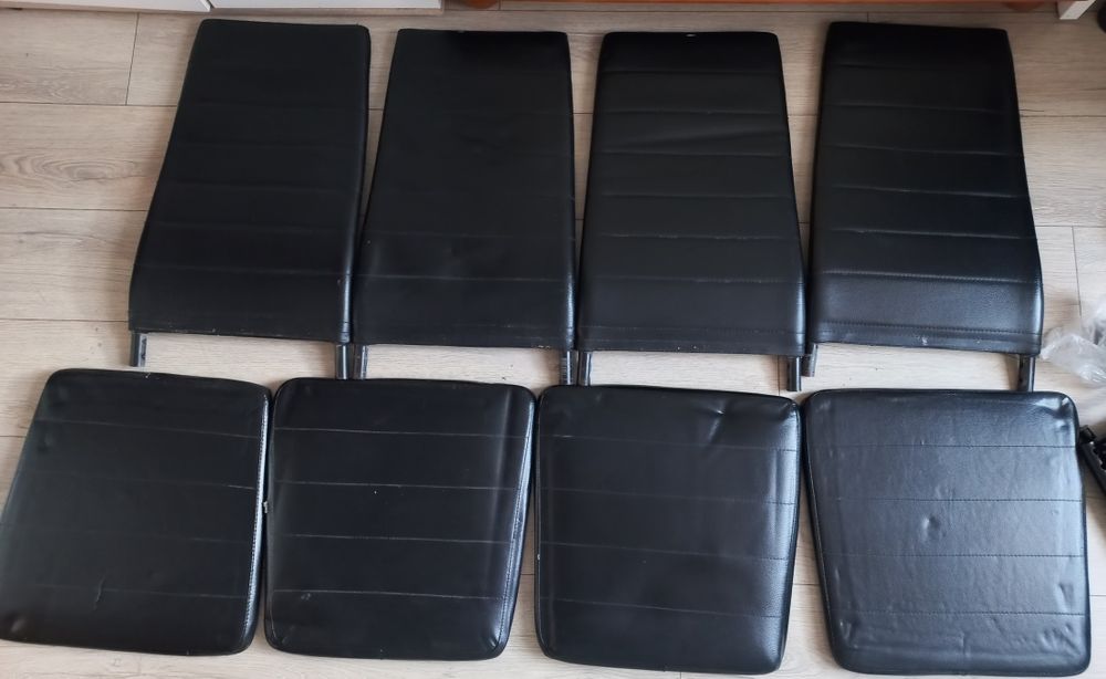 Krzesła czarne 4 sztuki