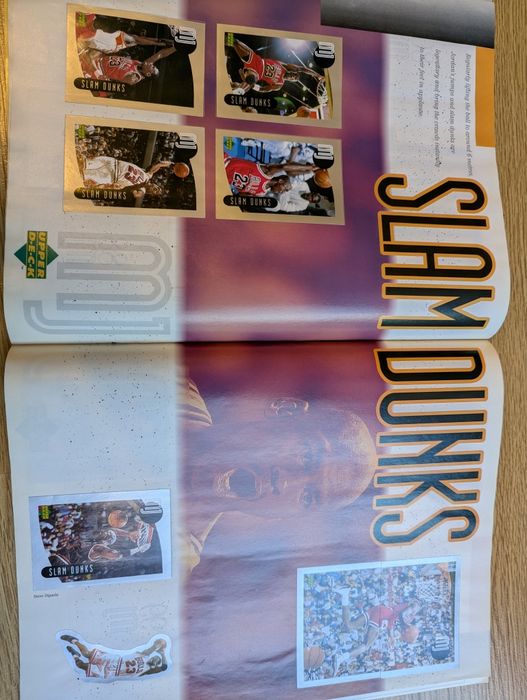 Michael Jordan upper deck 1998 album z naklejkami