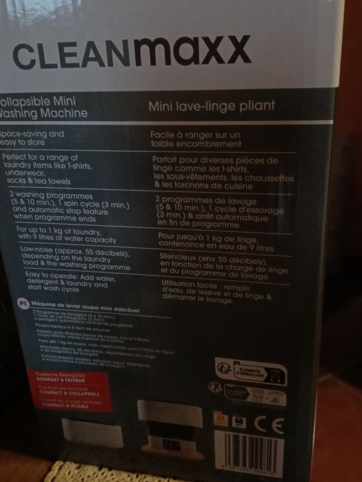 Máquina de lavar mini para levar para acampamento ou para as férias , nunca foi usada
