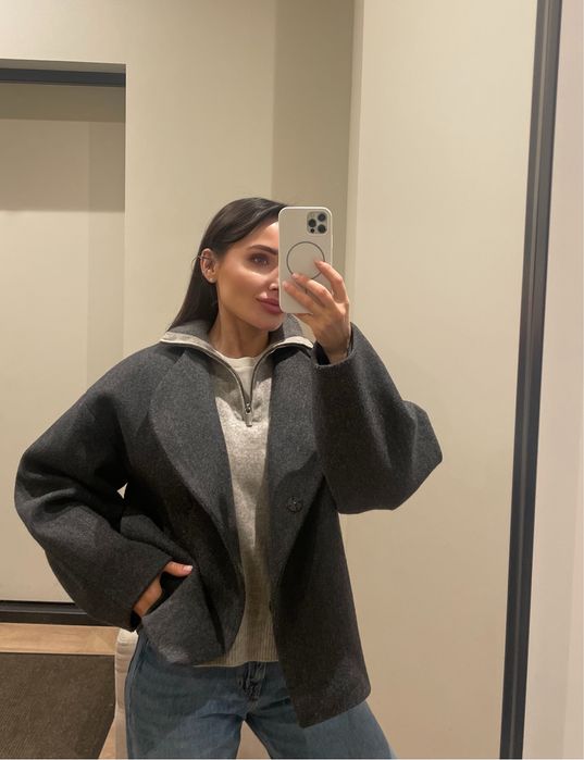 Кашемір zip светр XS гольф стиль cos