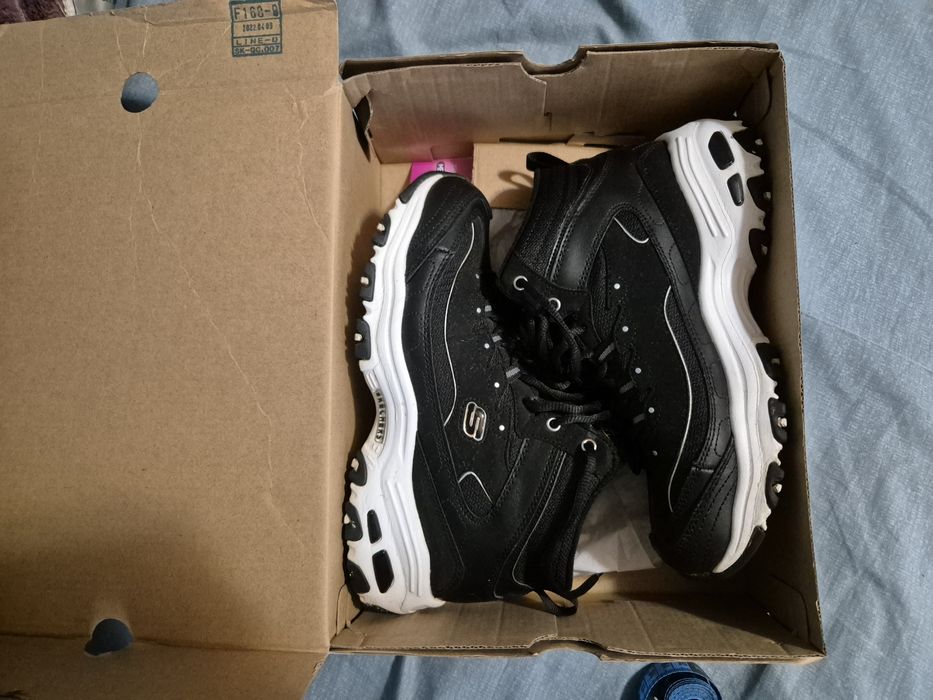 38р. Sketchers Lady зимні кросівки чобітки чоботи зимние сапоги кроссовки женские жіночі KW6075