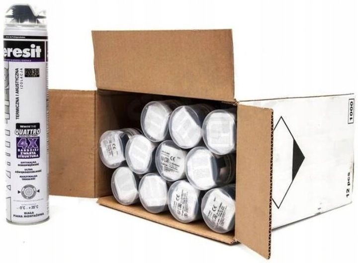 ceresit whiteteq quattro biała piana 750 ml x 12