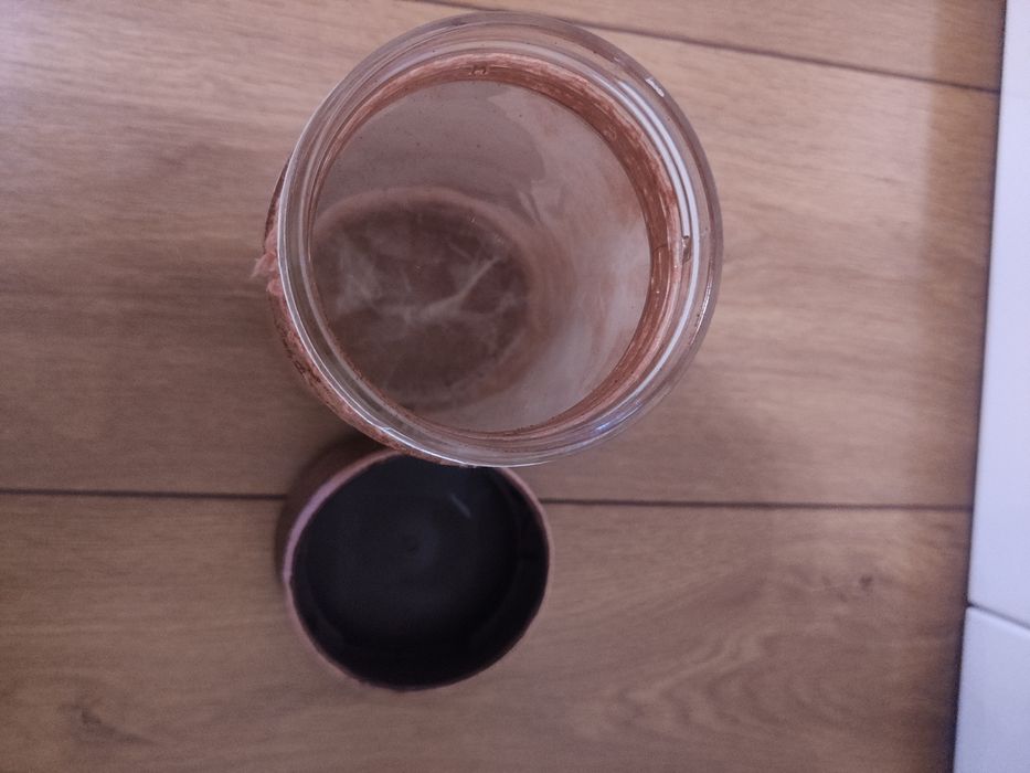 Słoik dekorowany metodą decoupage.