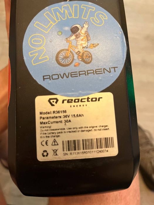 bateria do roweru elektrycznego marki Reactor Energy.