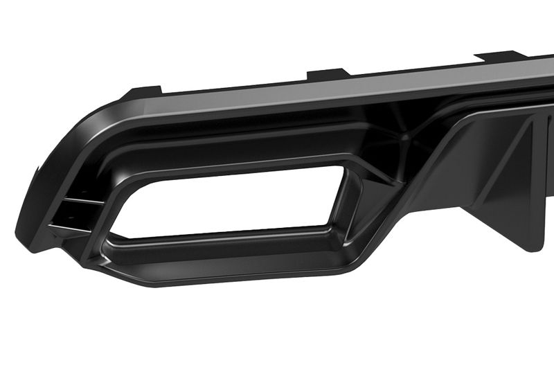 DIFUSOR TRASEIRO PARA CUPRA LEON 2020-2024 - PRETO BRILHO
