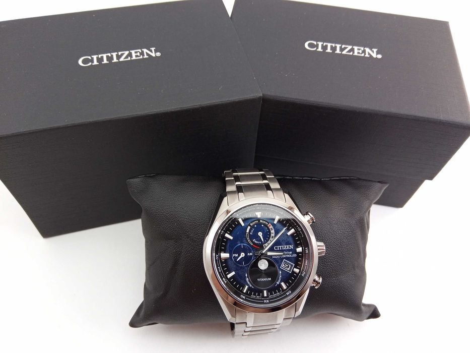 Титановый лунник Citizen EcoDrive BY1010-57L радиосигнал вечник сапфир