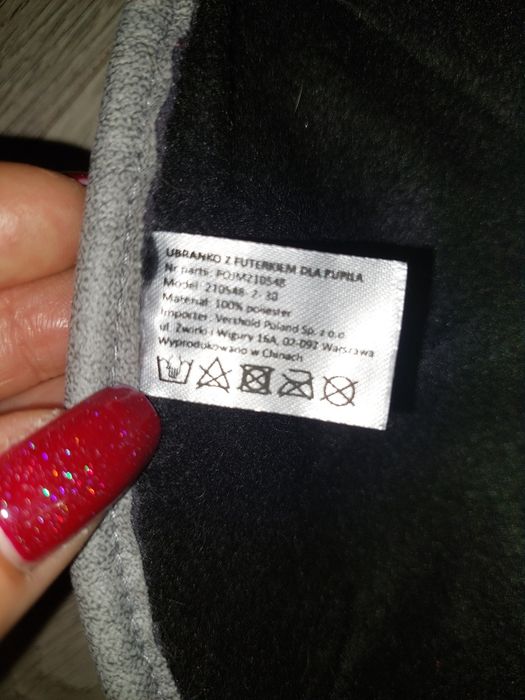 Kurteczka dla pieska z futeriem r.M