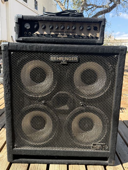 Amplificador Baixo Behringer BX3000T + Coluna BA410 4x10 – 300W