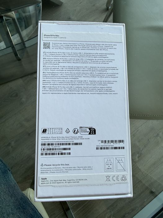 Iphone 16Pro Max 256GB