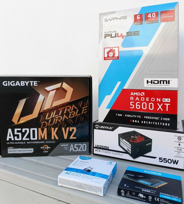 PC Gaming RGB, Ryzen 5 5500, RX 5600 XT, Nvme 1Tb, 16Gb DDR4