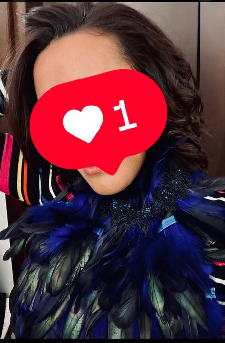 Ozdobne pióra na szyję