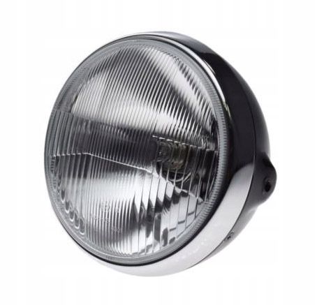 LAMPA REFLEKTOR Przedni Czarna 7 CALI H4 12V 60/55 homologacja