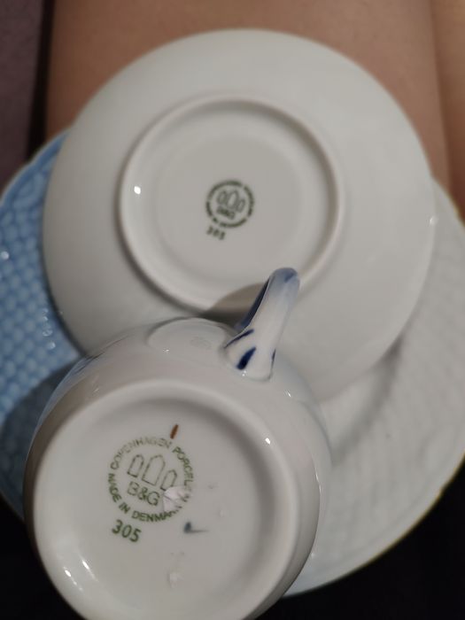 Тарелка чашка набор Royal Copenhagen Роял Копенгаген посуда фарфор