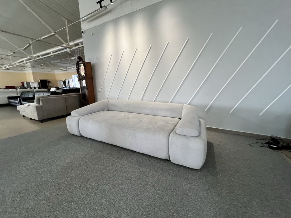 Великий прямий розкладний диван тканина