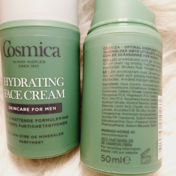 Nowy krem do twarzy dla mężczyzn Cosmica 50ml