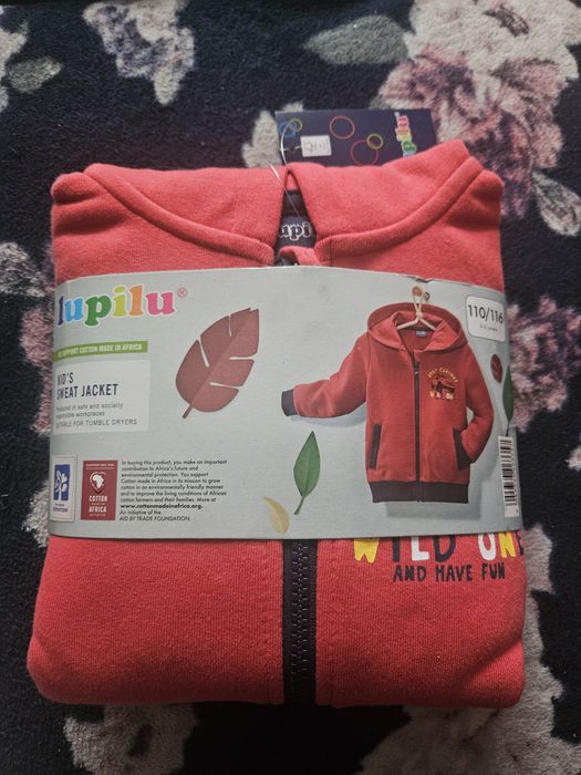 Bluza chłopieca rozpinana z kapturem