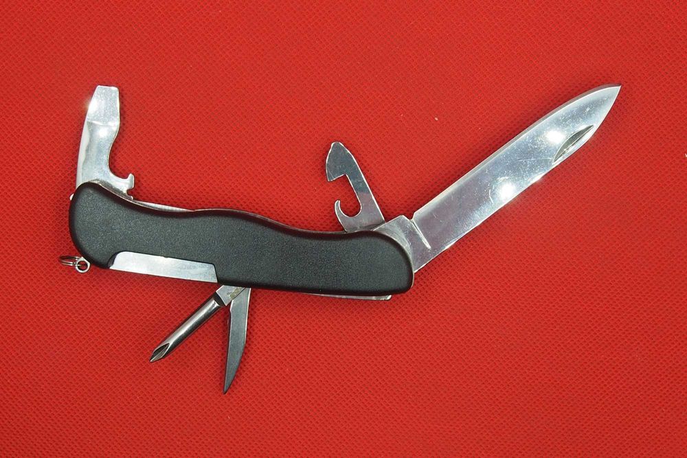 78 NÓŻ scyzoryk OTWIERACZ niezbędnik turystyczny MULTITOOL szpikulec SZTUĆCE folder