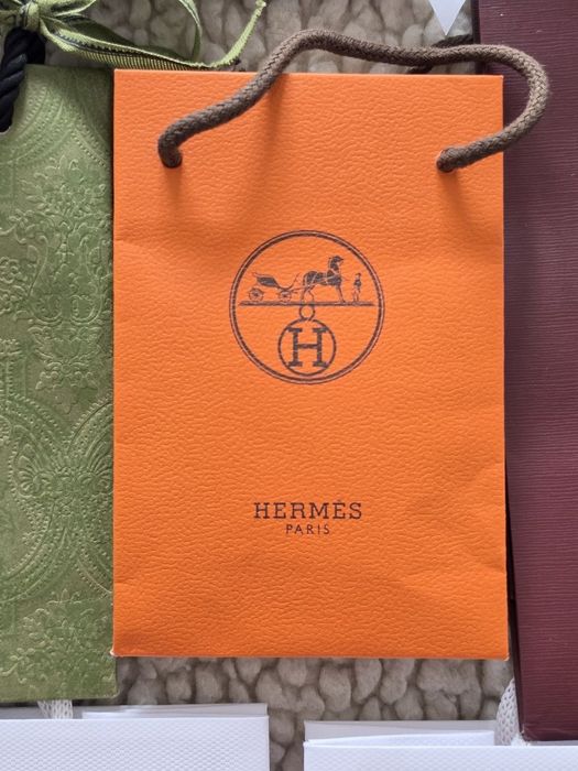 Torby papierowe Hermes, Dior i inne