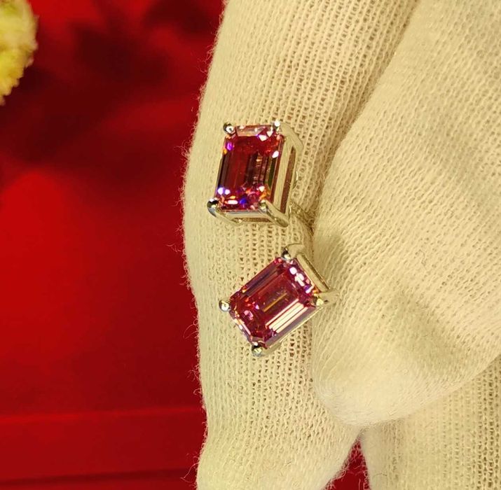 Kolczyki Diament Moissanit 2x1CT VVS1-DGratisy:)  Promocje !:)