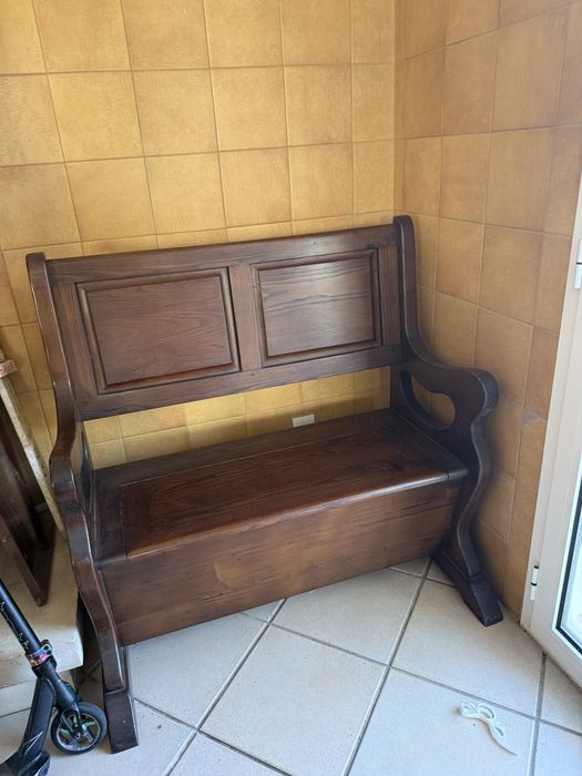 Banco arrumação lenha