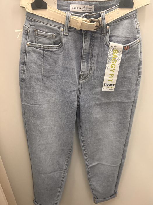 Nowe xs jeansy baggy
