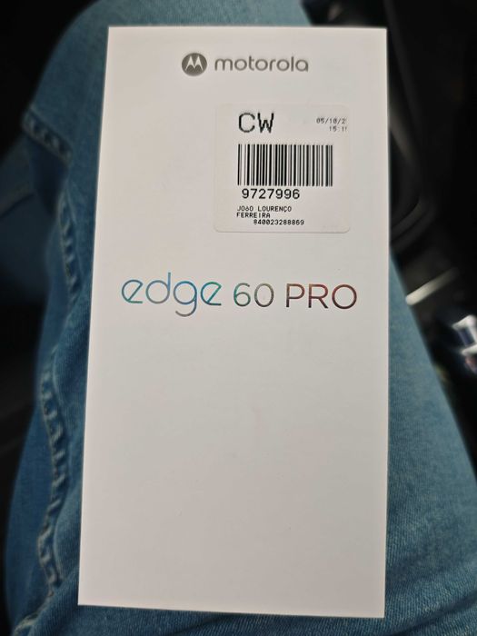 Motorola Edge 60 Pro novo na caixa a estrear.