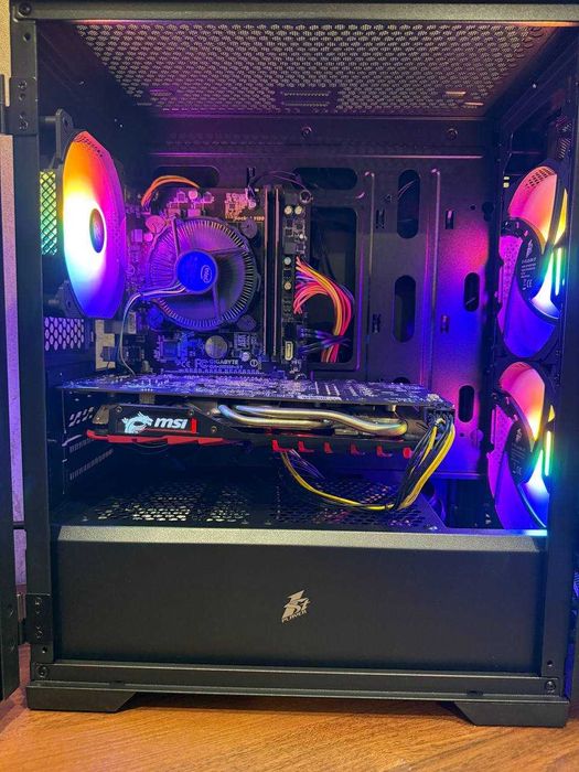 Игровой ПК RX 470 Компьютер Intel i7 8 ядер Стационарный блок 16GB ОЗУ