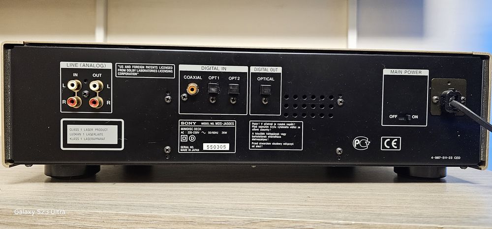 SONY ESPRIT JA50ES  MD deck + oryginalny pilot-idealny stan