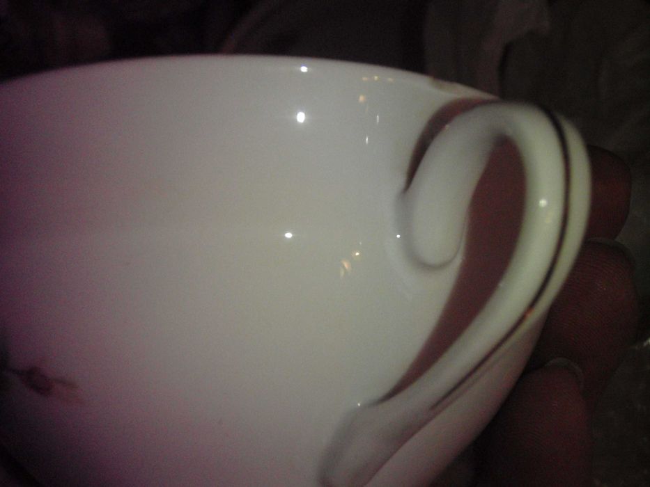 Filiżanki porcelanowe delikatne 10 sztuk bez spodeczków