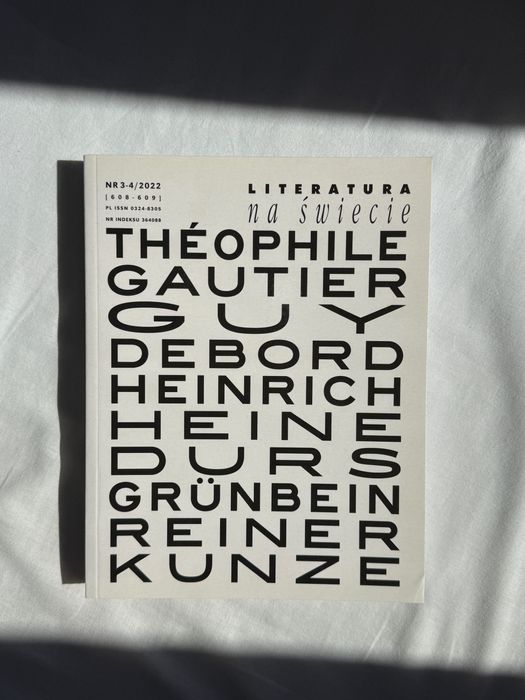 Literatura na Świecie nr 3-4/2022