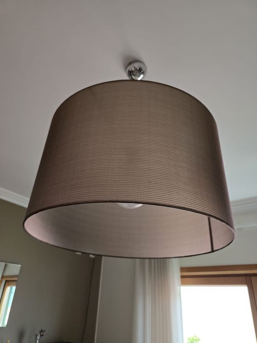 Abajur grande castanho