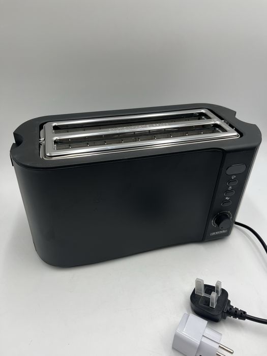 Toster Arendo FRUKOST długi 4-slotowy czarny