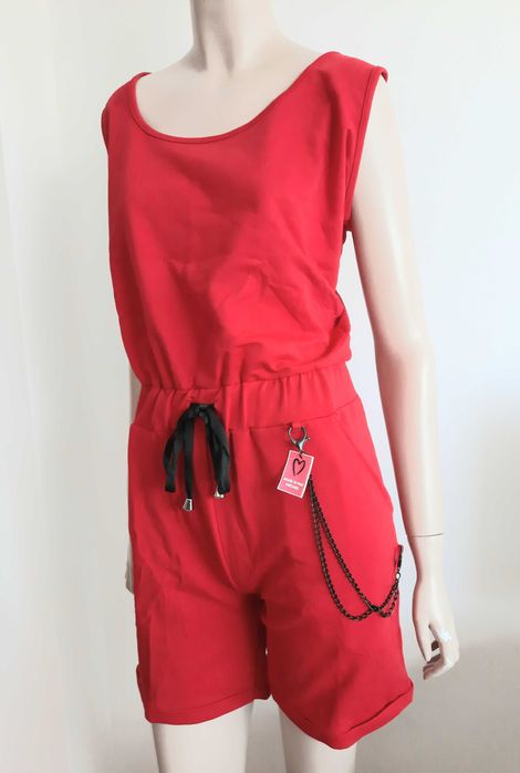 Damski krótki kombinezon