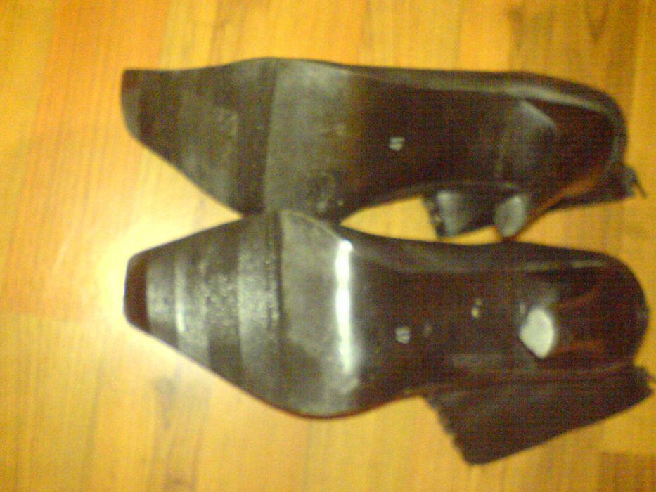 Buty Botki Szpilki Skóra Czarne rozm 41 obcas prawieNOWE NIEUŻYW OPAKO