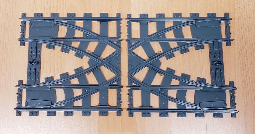 Tor zwrotnica skrzyżowanie do pociągów Lego