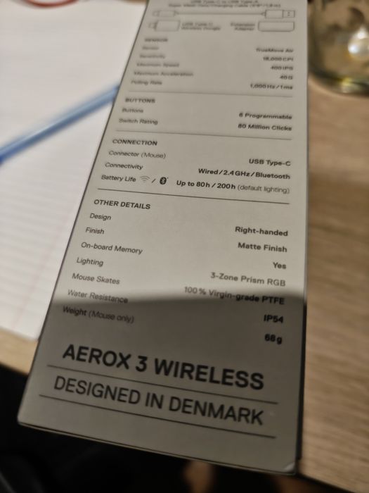 Steelseries Aerox 3 Ghost Edition