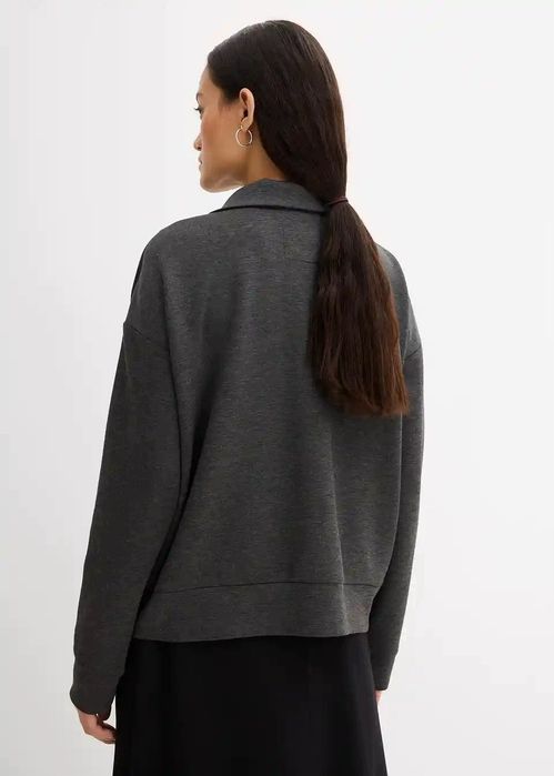 B.P.C szara bluza na zamek scuba r.48/50