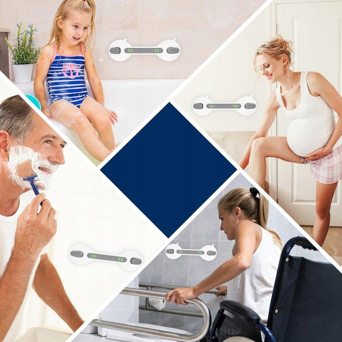 Uchwyt Naścienny Przyssawką Do Łazienki Dla Osób Starszych 40 cm