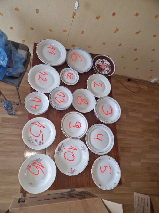 Stare talerze ceramiczne – likwidacja mieszkania, 3zł/szt.