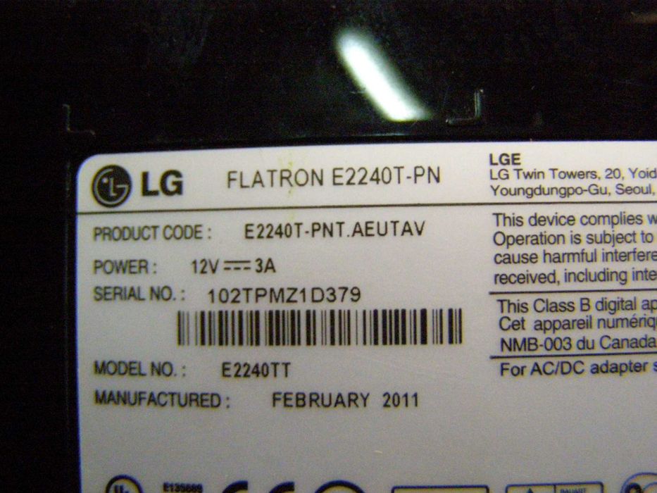 Iнвертор для пiдсвiтки LG E2240T